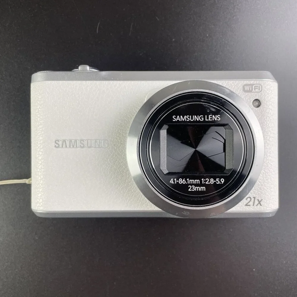 Samsung WB380F Digital Camera White 16.3MP Compact Wi-Fi 21x Optical Zoom Smart